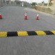 Industrial speed bump measuring 1 meter * meter made of reinforced rubber - superior safety for vital areas